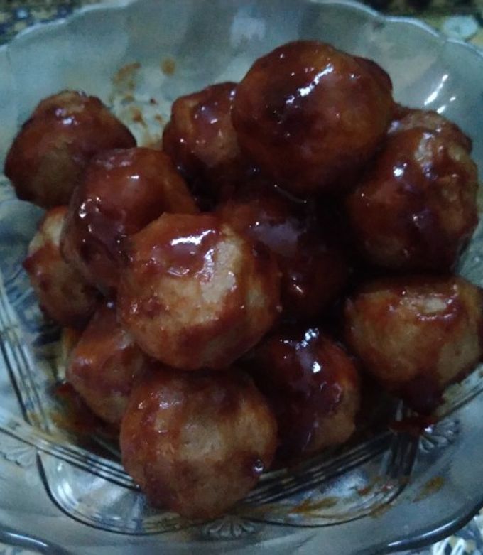 Foto resep Bakso/pentol bumbu pedas