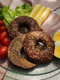 🥯Bagels de remolacha con harina de lino, harina de avena y harina integral 🥯