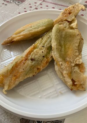 Foto di Fiori di zucca fritti