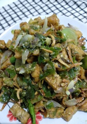 Foto resep Tempe Teri balado cabe hijau