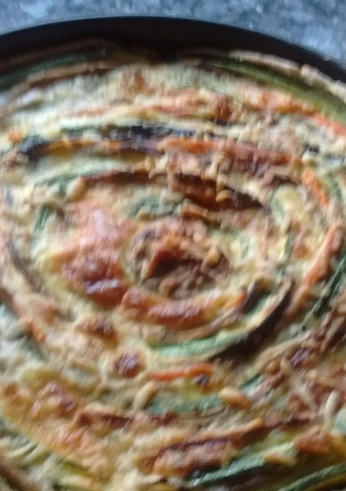 Una foto de Tarta de verdura arcoiris