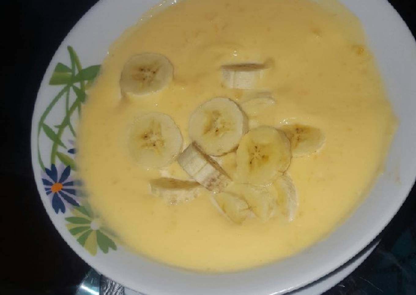 Banana custard