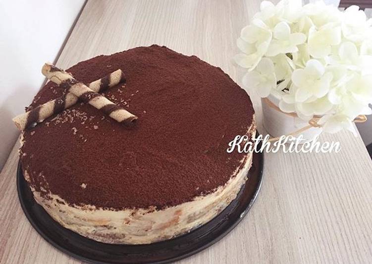 Resep Tiramisu easy peasy ^_^ (menggunakan lady finger) oleh Bunga Indah Puspita - Cookpad