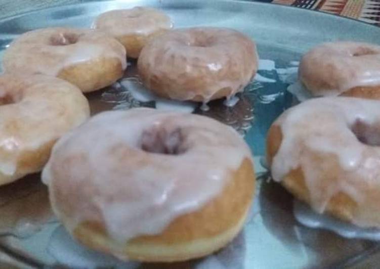 Langkah Mudah untuk Membuat Donat empuk no kentang, no mixer, no pegel ngulen yang Enak Banget