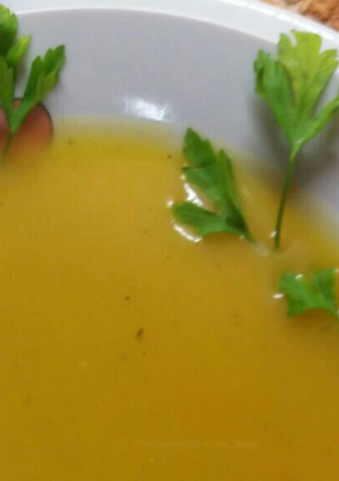 Una foto de Crema de calabaza y manzana