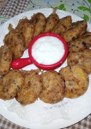 A picture of Chinese Potato Patty.
