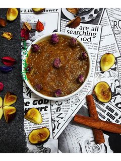 عکسی از دستور حلوا مسقطی انجیر