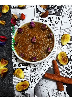 عکسی از دستور حلوا مسقطی انجیر
