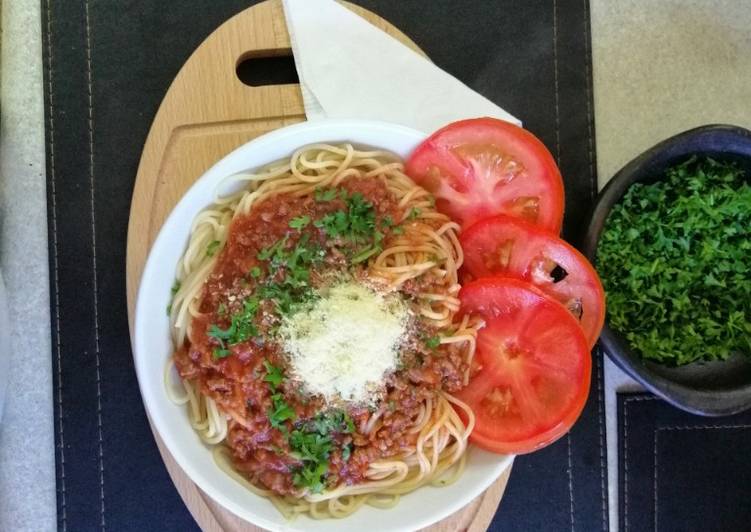 Spaghetti con salsa bolognesa