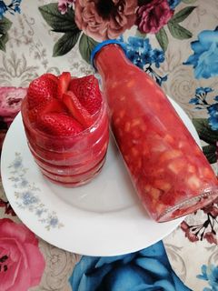 صورة لوصفة عصير الفراوله 👌