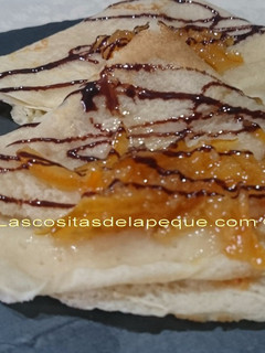 Una foto de Creps con naranja