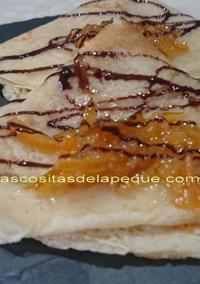 Una foto de Creps con naranja