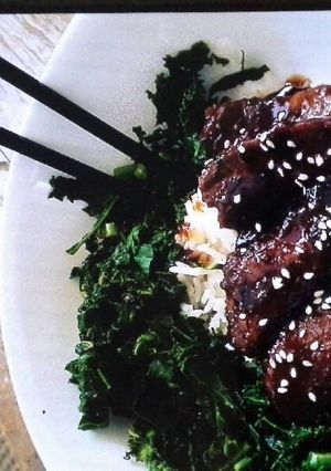 A picture of Faux-golian Beef (Mongolian Beef).