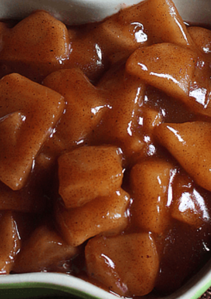 Una foto de Topping de Manzana