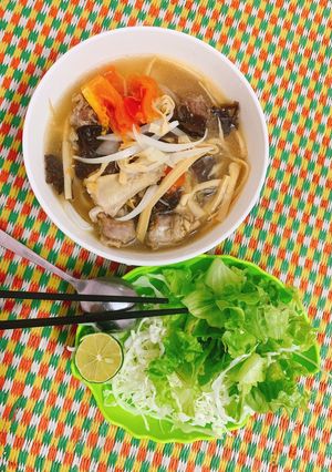 Hình của món Miến măng vịt.