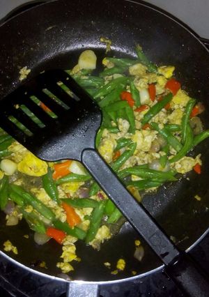 Foto resep Tumis orak arik buntel (buncis telor)