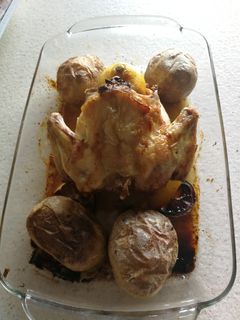 Una foto de Pollo asado