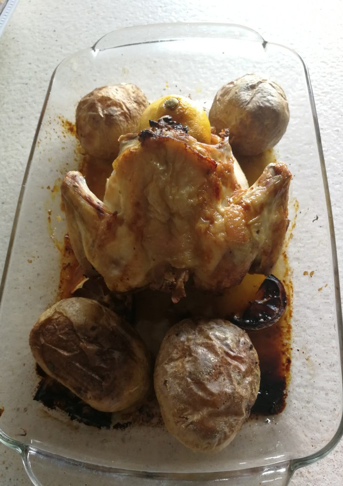 Una foto de Pollo asado