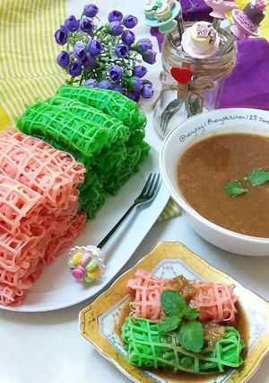 Foto resep Roti jala kuah kinca durian