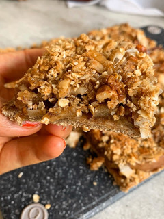 Una foto de 🍎Crumble de manzanas saludable