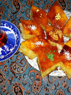 عکسی از دستور کیک باقلوا