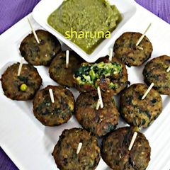 Hara Bhara kebabs A picture of Hara Bhara kebabs.
