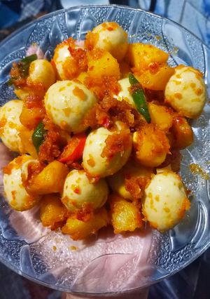 Foto resep 391. Sambel Goreng Kentang Telur Puyuh