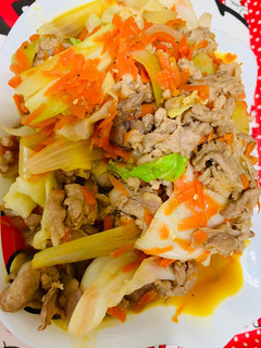 蔬菜炒醬肉 的食譜成品照片