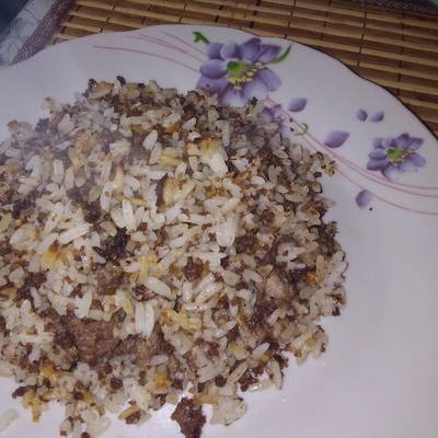 Arroz con carne molida Receta de Mercedes Huaman Flores- Cookpad