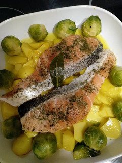 Una foto de Salmón al Horno