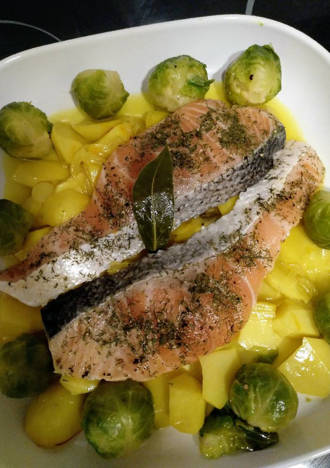 Una foto de Salmón al Horno