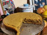Bizcocho zanahoria relleno con manzana caramelizada Aplv Vegano