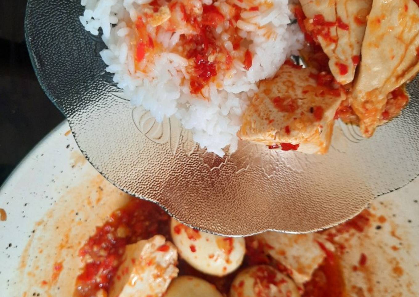 Balado telur tahu