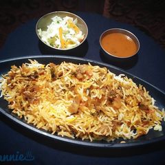 A picture of Prawn biryani.