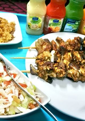 A picture of Chicken Tikka kabab.