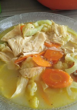 Foto resep Capcay siram kembang tahu simpel