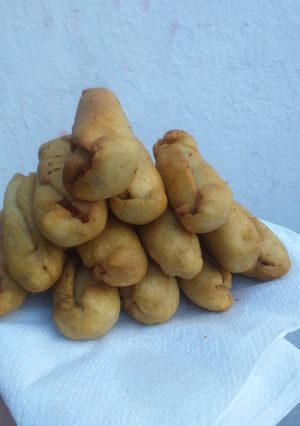 Una foto de Molotes de chorizo y papa