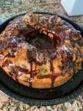 Rosca de banana y Dulce de leche