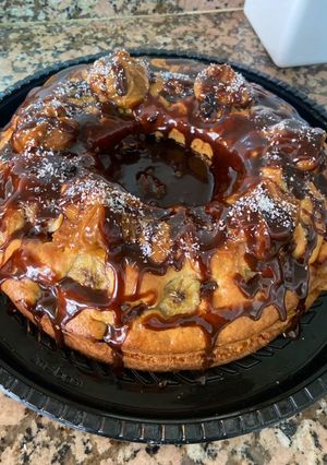 Una foto de Rosca de banana y Dulce de leche