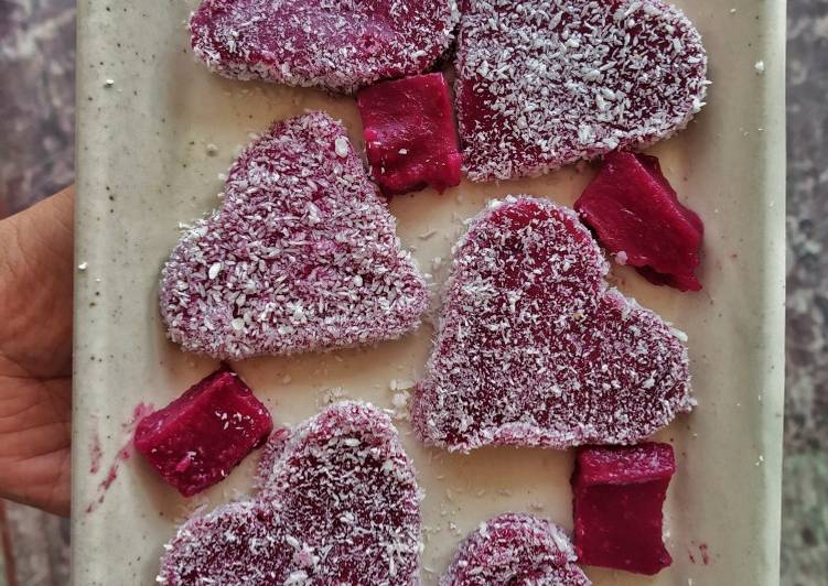 Step-by-Step Guide to Make Homemade Anaardana jelly heart