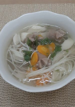 Foto resep Sup Jamur Enoki Praktis Ala ku