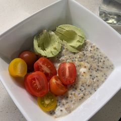 A picture of Savoury oats.