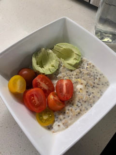 A picture of Savoury oats.