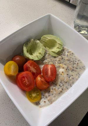 A picture of Savoury oats.