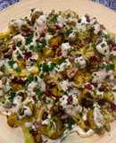 Coliflor especiada en Labneh