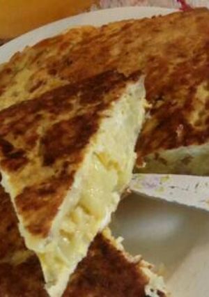 Una foto de Tortilla de coliflor