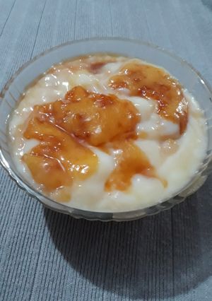 Una foto de Crema de maicena