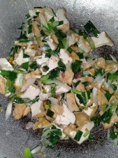 Foto resep Tumis daun bawang tahu