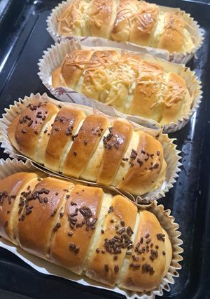 Foto resep Roti Pisang Coklat Keju