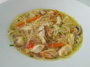 A picture of chicken breast onion garlic mushroom